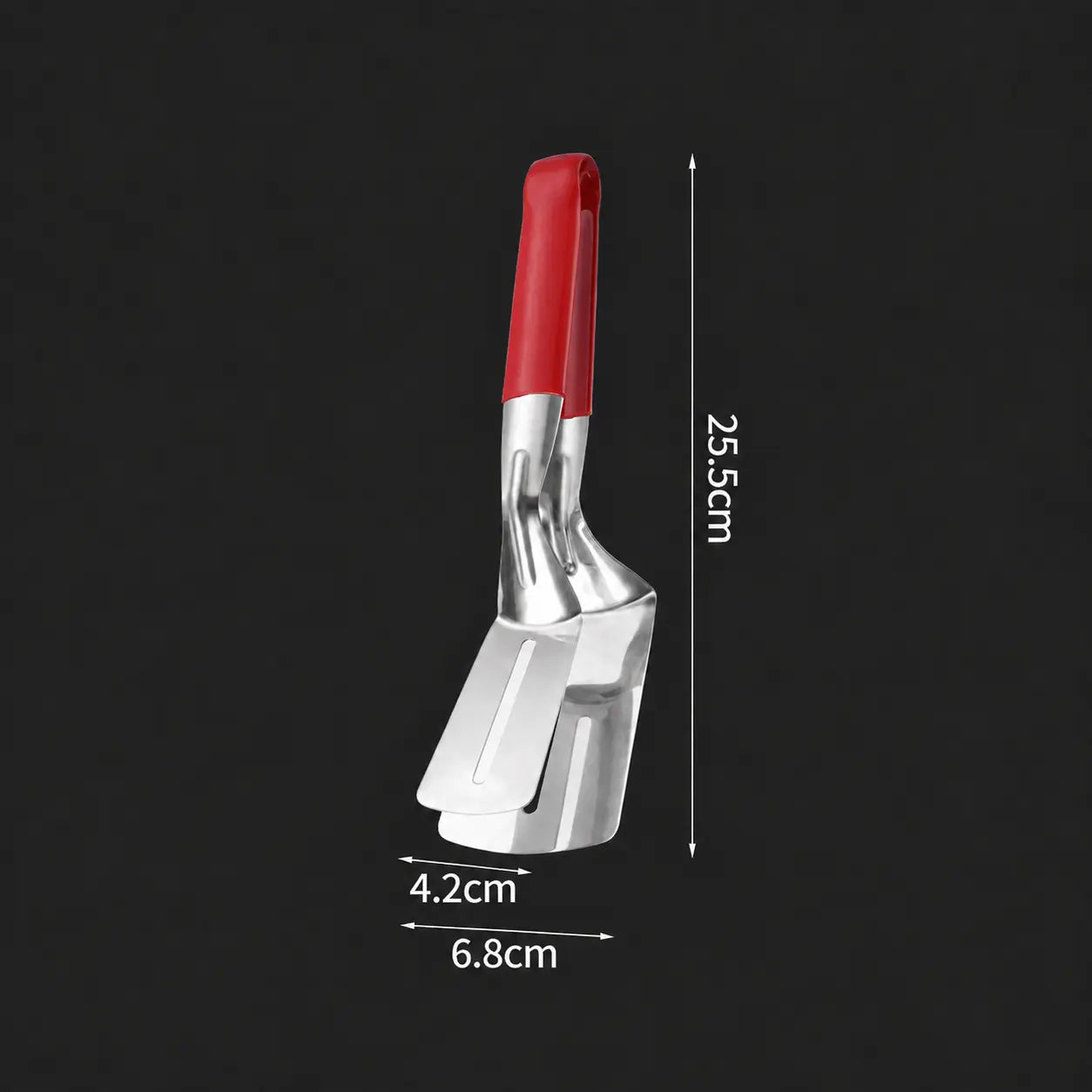 Multi-Functional Stainless Steel Steak Spatula Clamp, Kitchen Cooking Tongs for Fried Steak, Grill & Frying Pan Use