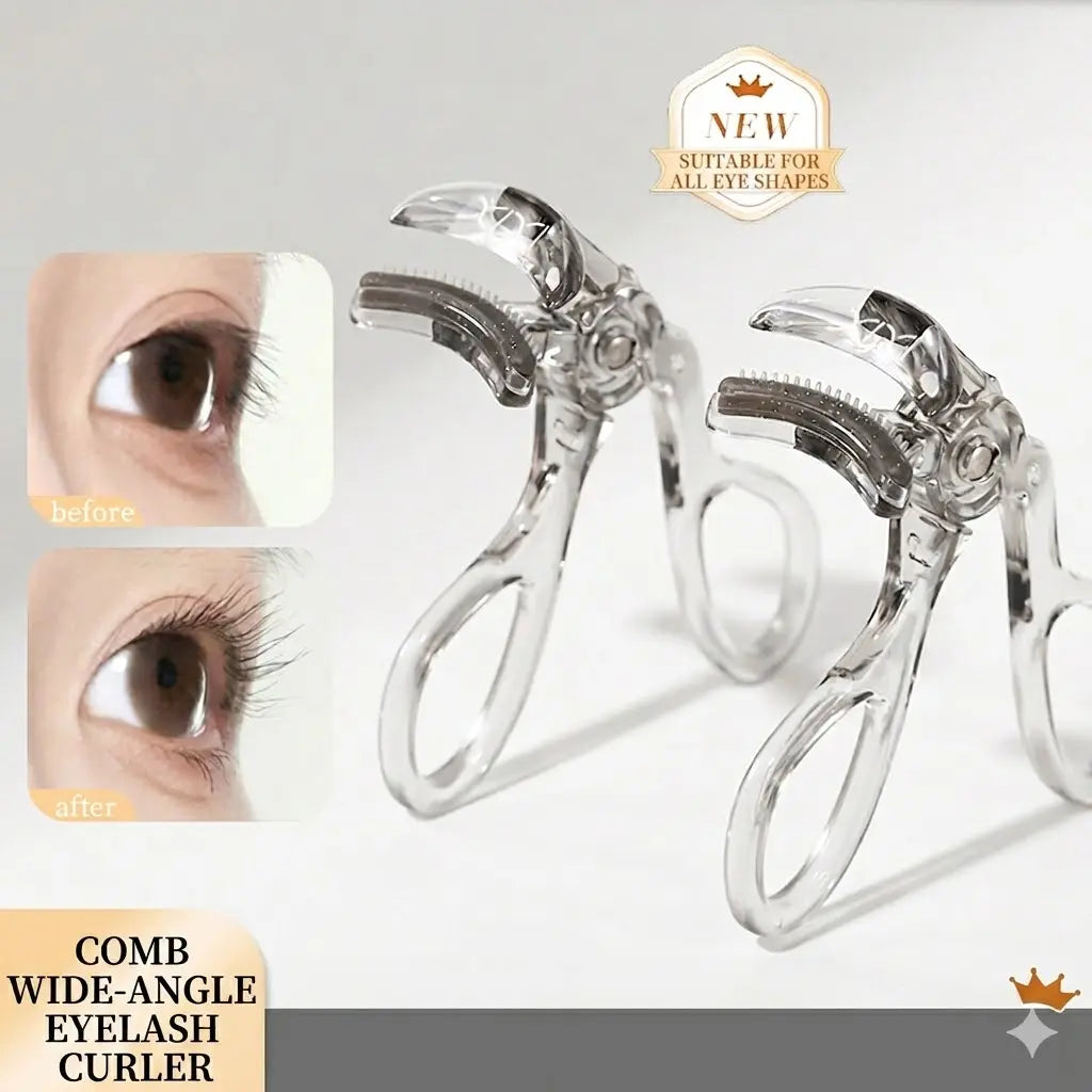 Lash Genius Wide-Angle Curler with Comb - Perfectly Curls Every Lash WITHOUT the Pinch!