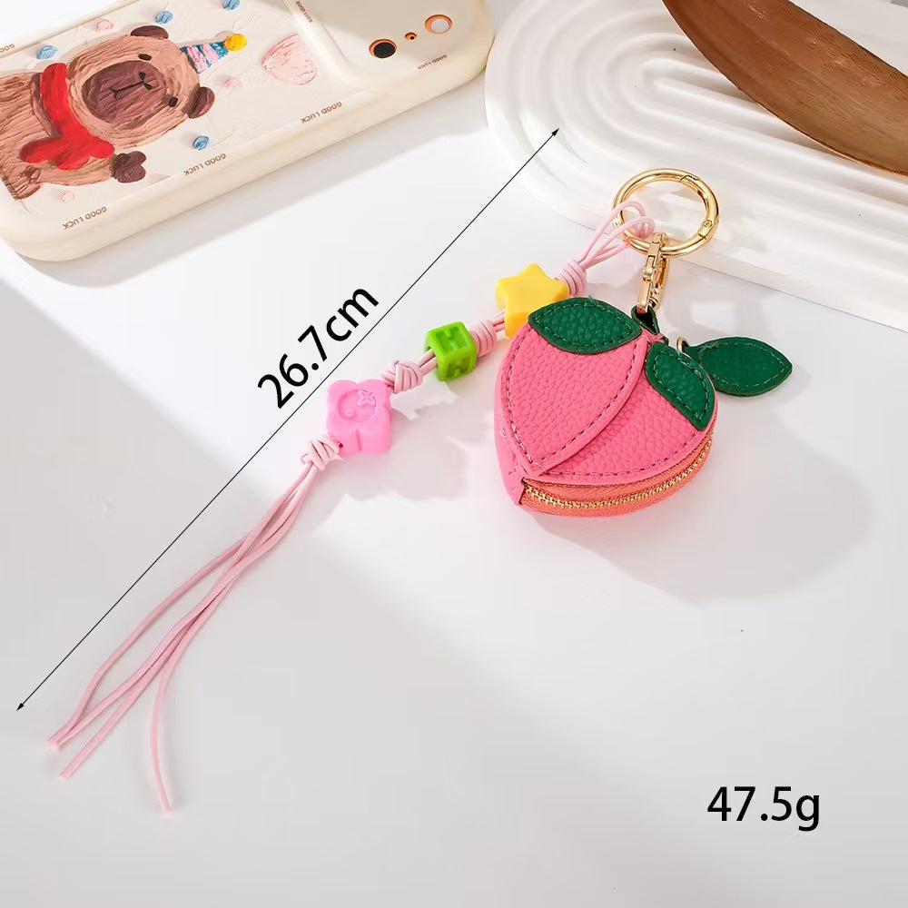 Cute Fruit Bag Charm, Bag Charms For Handbags, Bag Pendant, Adorable Keychain Accessory for Bags and Backpacks, Christmas Gift , 25 fall&winter , All Season Casual Style, Cute Purse Charms, Bag Accessories Charms