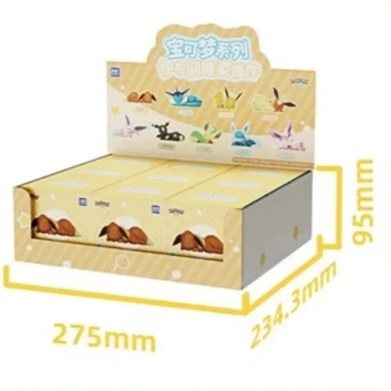Authentic Pokemon Eevee sleeping position Series Blind Box Toy Figure NEW HOT