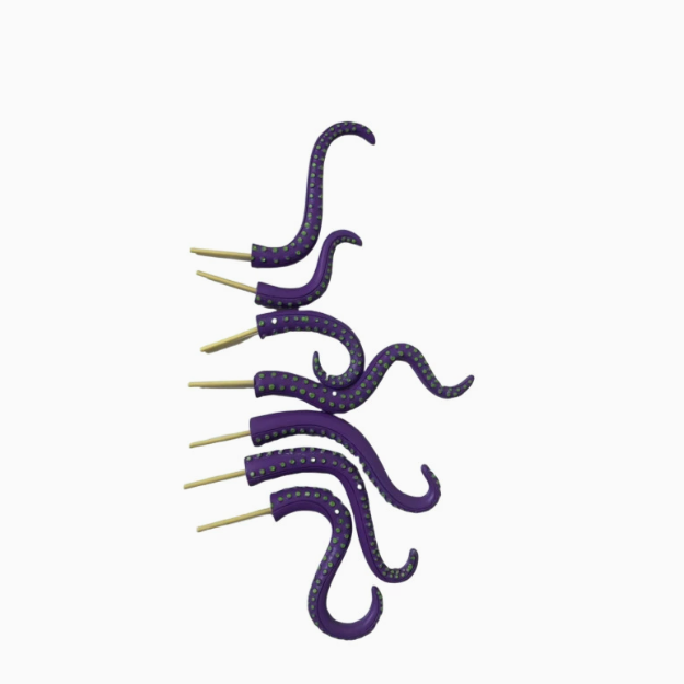 Octopus Tentacle Plant Stakes – Spooky Resin Garden Decor for Halloween & Indoor Plants
