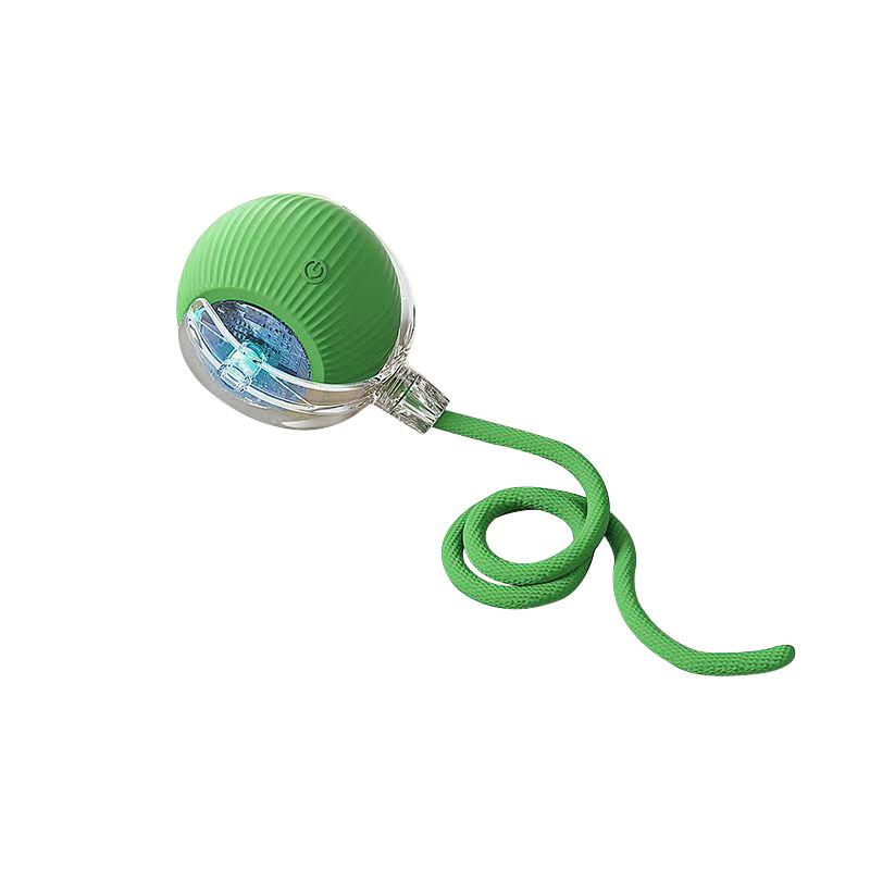 Interactive Dog Cat Toys Durable USB Rechargeable Automatic Rolling Ball with Obstacle Avoidance for Small Medium Large Pets