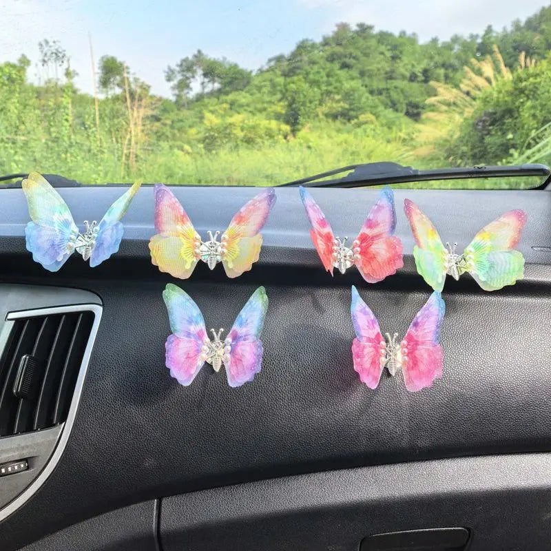 JOYTUTUS 5-Piece Sunflower Car Dashboard Shaking Head Ornaments