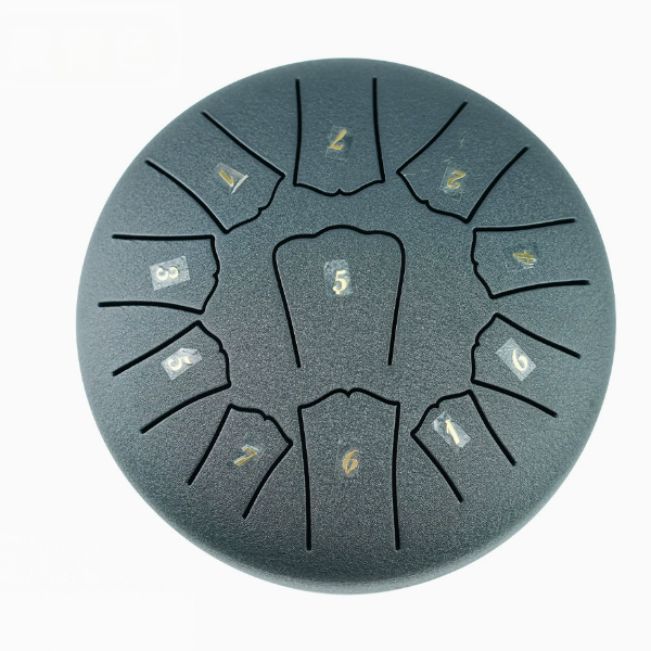 11-Note Steel Tongue Drum Set – 6" Meditation Hand Drum with Bag & Mallets