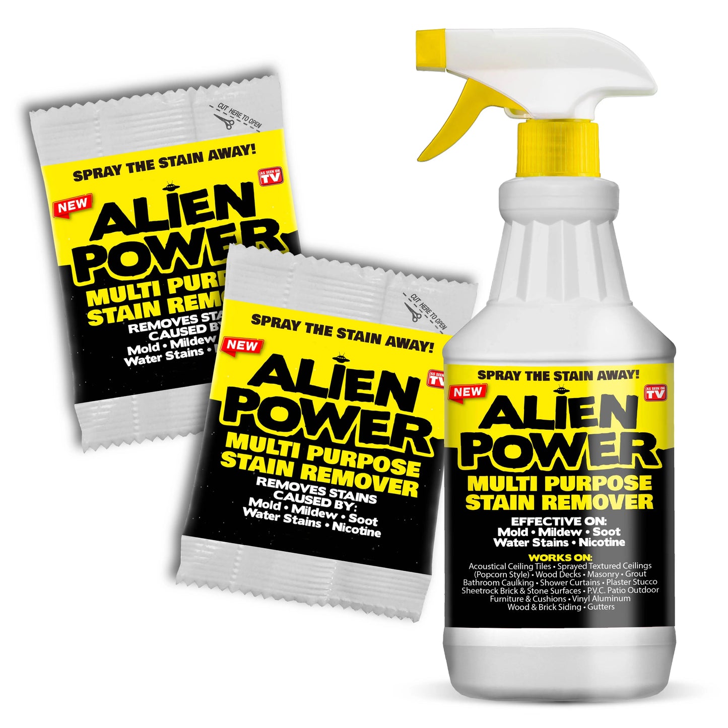 Alien Power Heavy-Duty Stain Dissolver Spray for Indoor and Outdoor Mold Mildew Grime