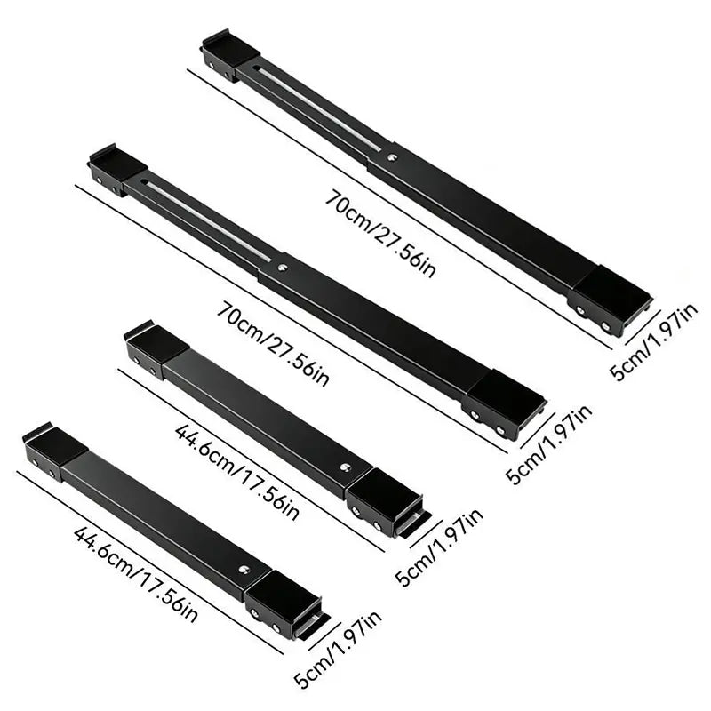 2-Pack Adjustable Heavy-Duty Appliance Moving Dollies – Lockable Roller Stands for Washer & Dryer