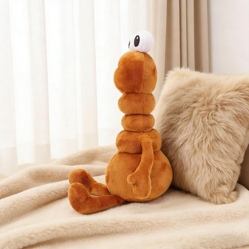 Funny Big-Eyed Marcus The Worm: Stress-Relief Plush Doll