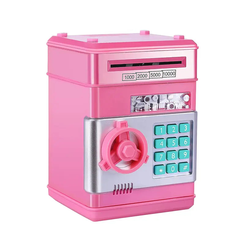 Digital Piggy Bank with Password Code Lock - ABS Mini ATM Safe, Electronic Coin Money Savings Box Toy for 3-12 Year Old Boys Girls, Cool Gifts for Kids for Christmas Birthdays