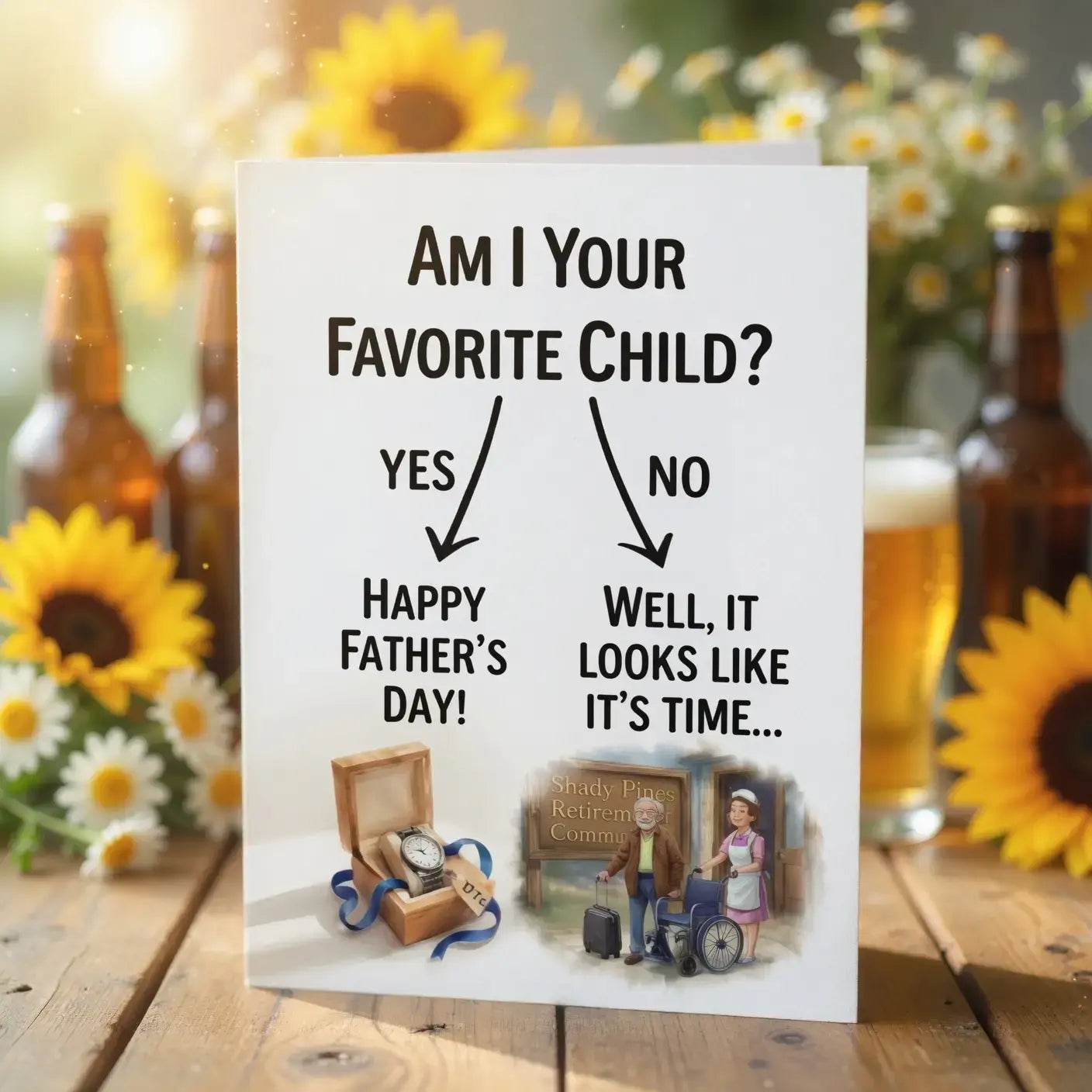 'Dad Joke' Funny Father’s Day & Birthday Greeting Card - Hilarious Gift from Daughter