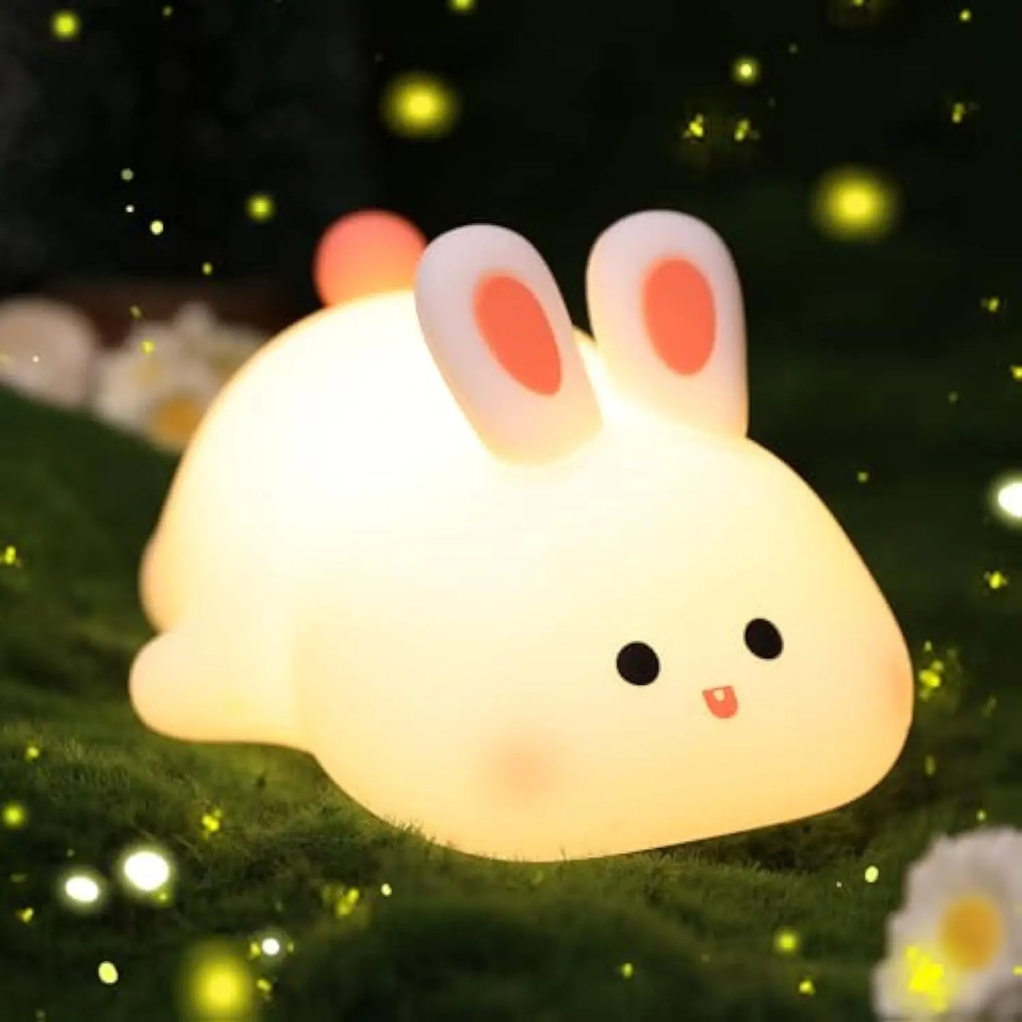 Cute Axolotl Silicone Night Light – Soft Tap-Control LED Lamp for Kids, Bedroom Decor & Gift