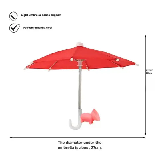 Universal Adjustable Phone Umbrella & Suction Cup Stand