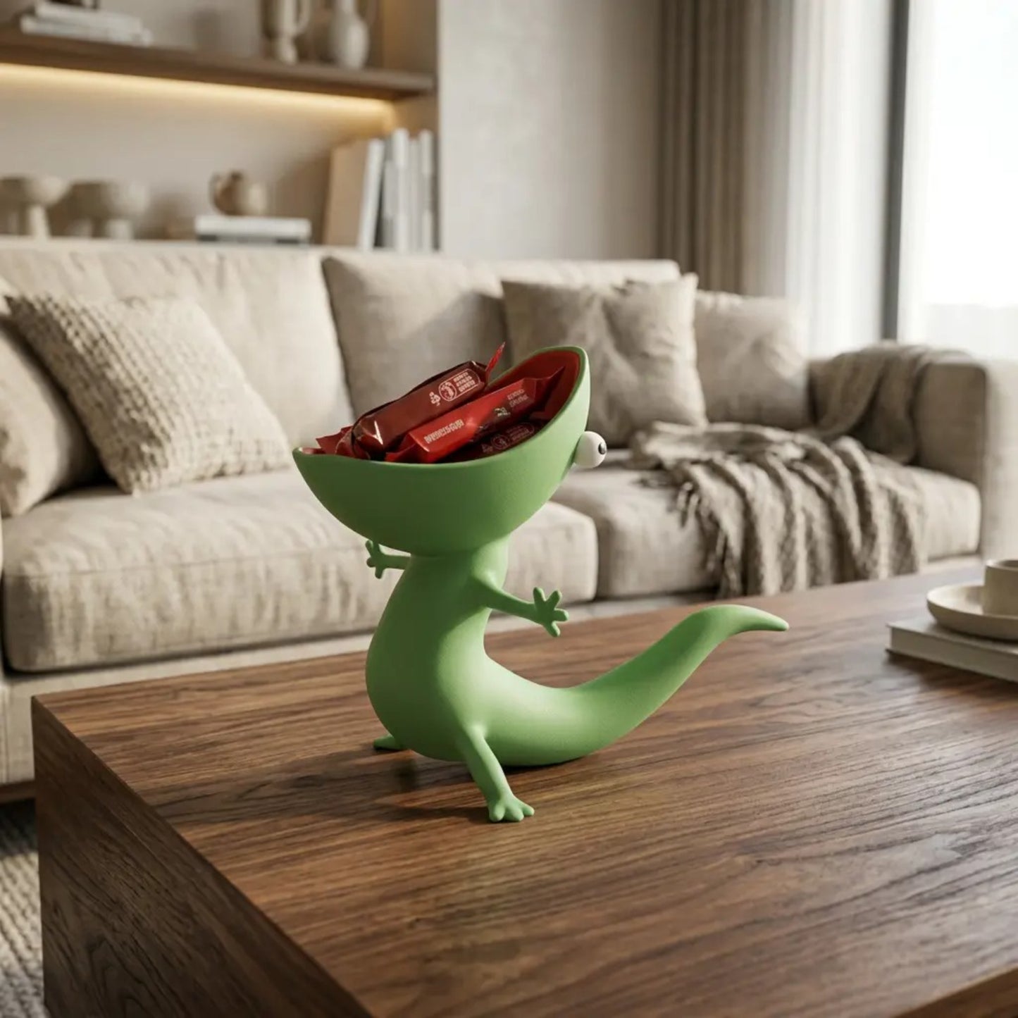 Cute Lizard Soap Holder – Multifunctional Sponge, Jewelry & Key Holder for Bathroom and Kitchen
