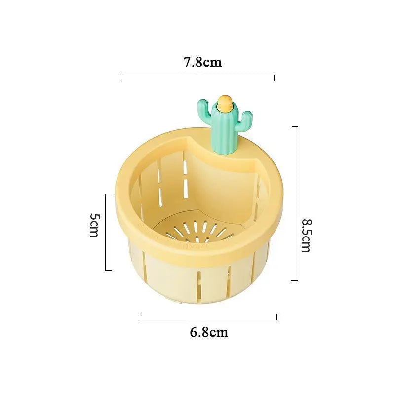 Cactus sink strainer, kitchen sink, handwashing sink, drain filter for leftover food and garbage, drain basket