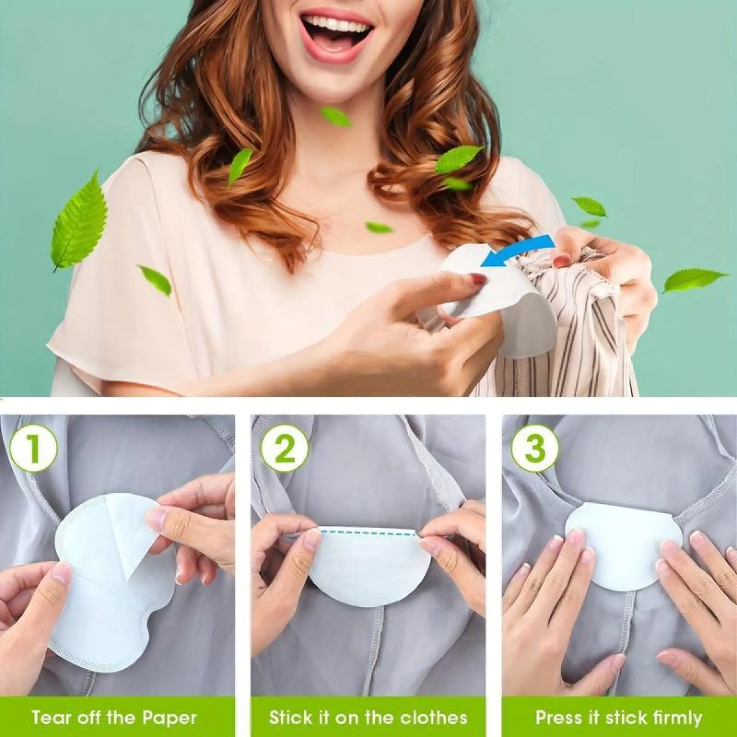 Invisible Disposable Underarm Sweat Pads – Breathable Armpit Sweat Absorbing Stickers, Anti-Perspiration Deodorant Patches for Daily Use, Gym, Travel & Ramadan Gifts.