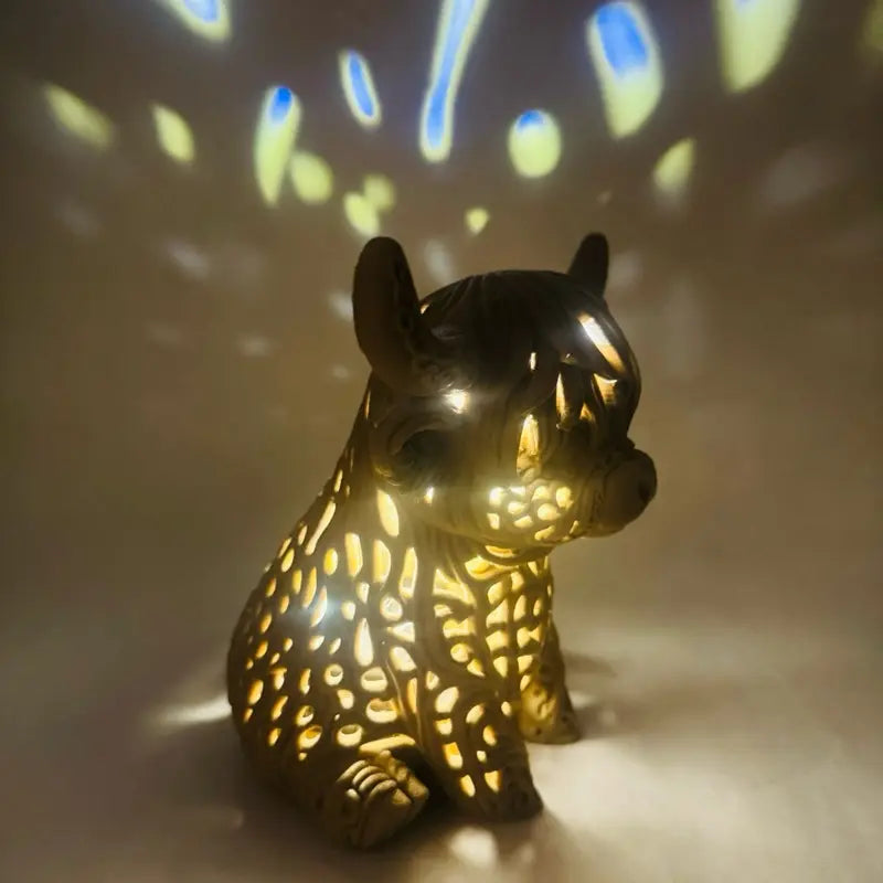 Highland Cow Tea Light Holder – 3D-Printed Filigree Hollow Candle Lantern