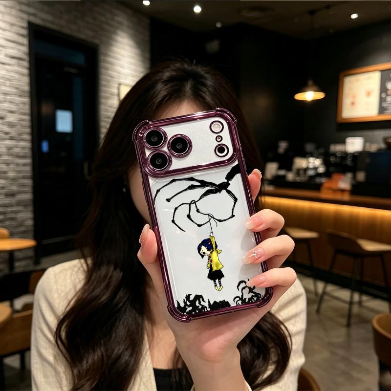 Dark Fairy Tale Coraline String Puppet Air Cushion Clear Case for iPhone 17 Pro Max
