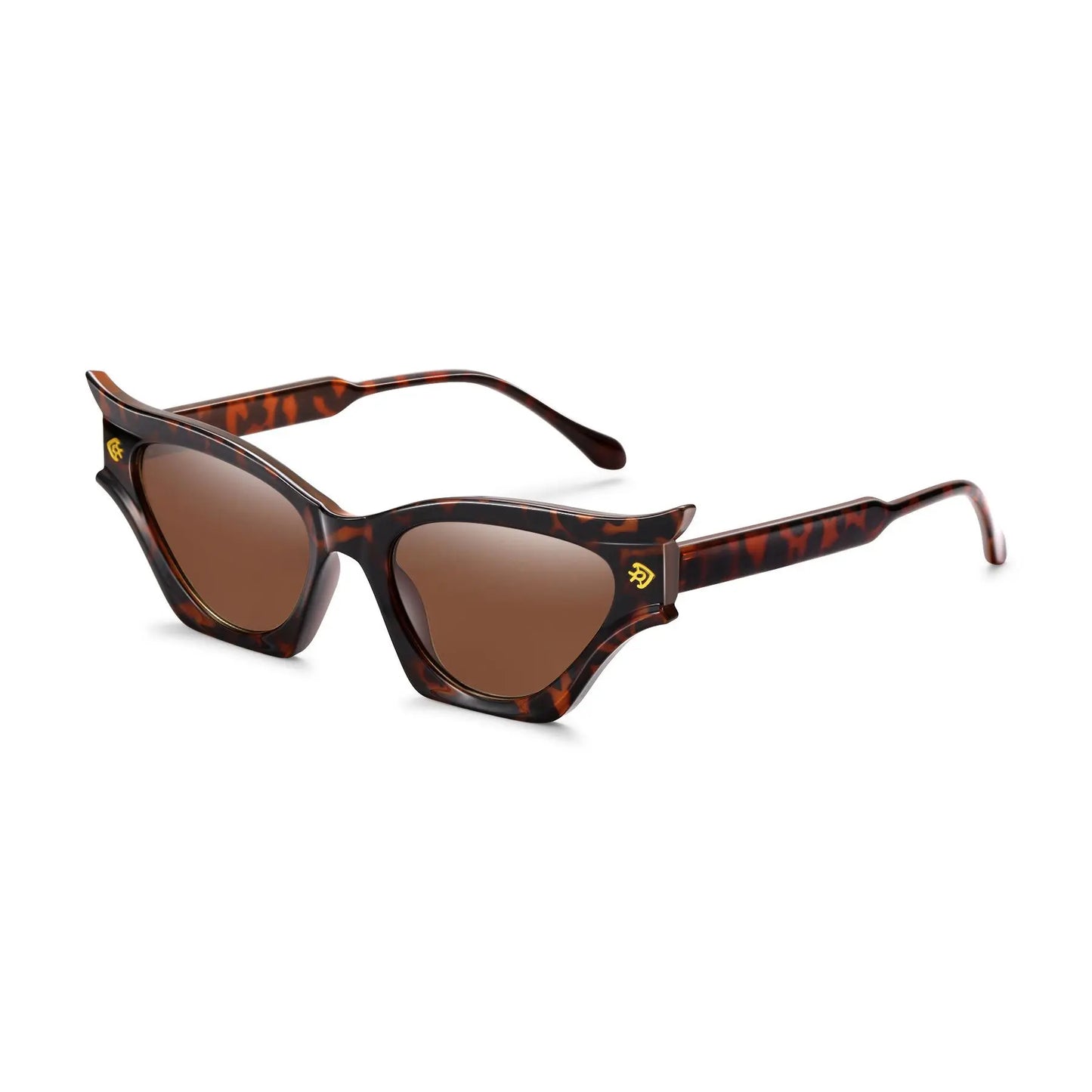 Retro Bat-Wing Cat Eye Sunglasses – Black Statement Shades for Women
