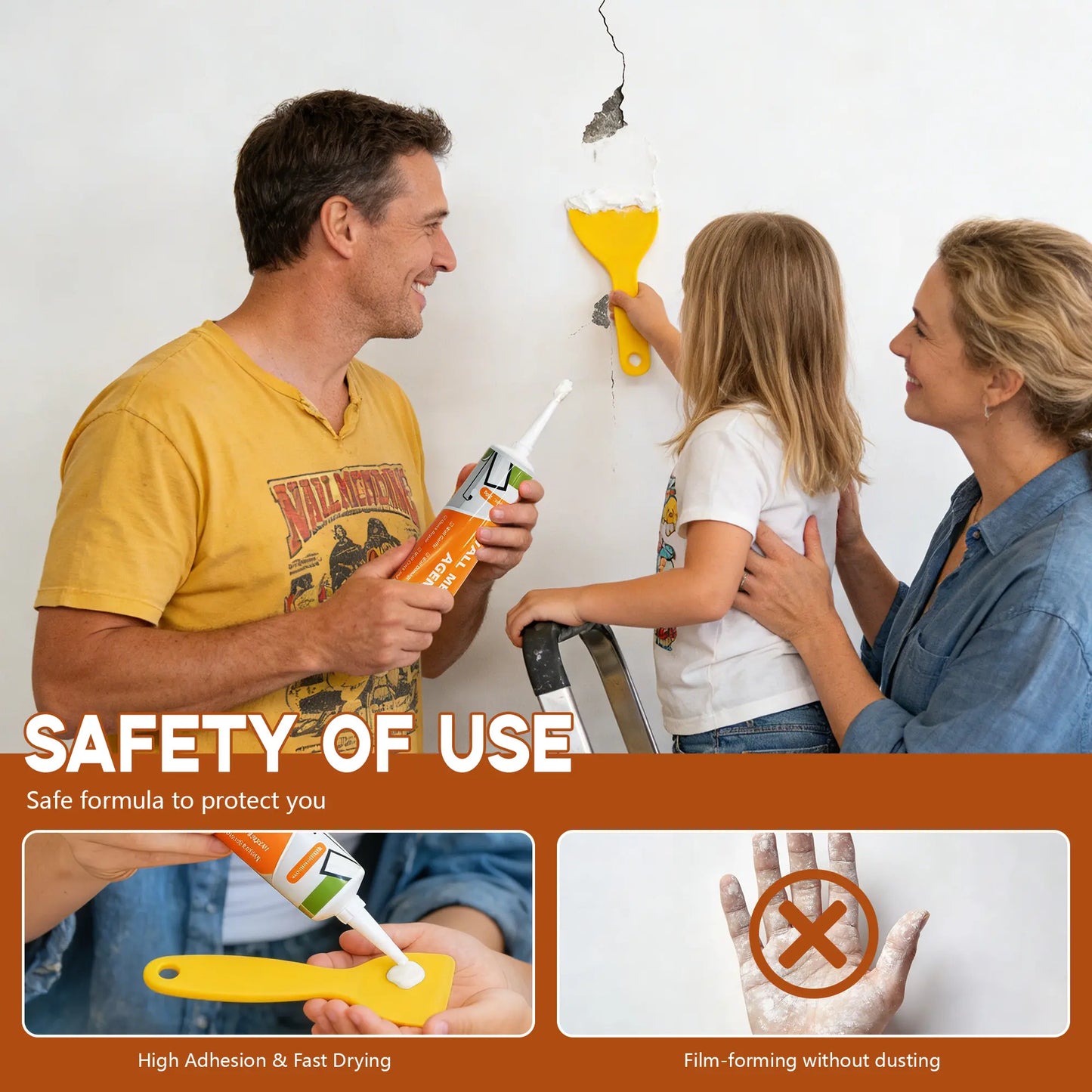 Drywall Patch Repair Kit (250g Wall Mending Agent)