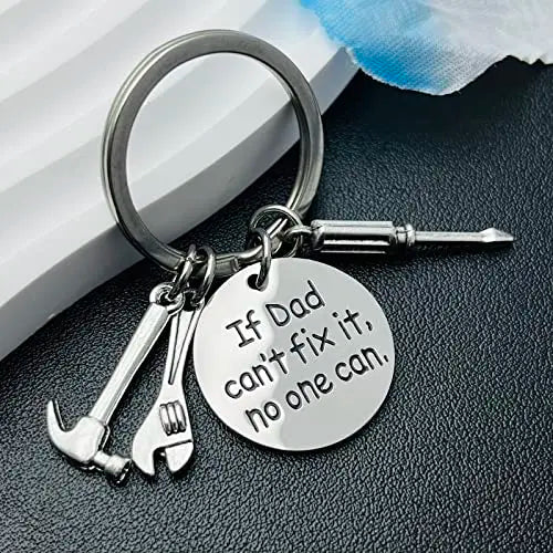 Father's Day Keychain, Fashion Accessory with Hammer, Wrench, Screwdriver - Fathers Day Gift Ideas, Gifts for Him