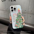 Christmas Tree Art Deco Glitter Shockproof TPU Case for iPhone 18 Pro Max
