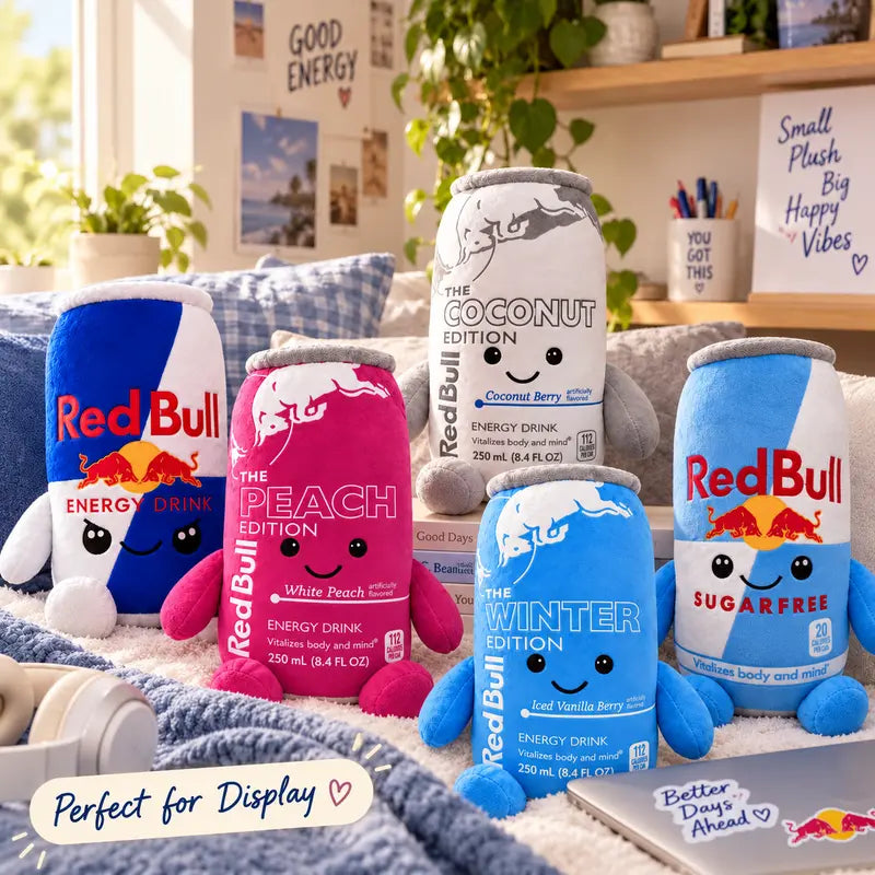Cute 8.7-Inch Energy Drink Can Plush Toy – Soft Stuffed Doll for Desk & Room Decor