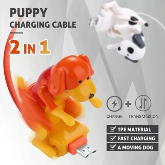 Funny Dog Charging Cable for Phones and Novelty Tech Gifts