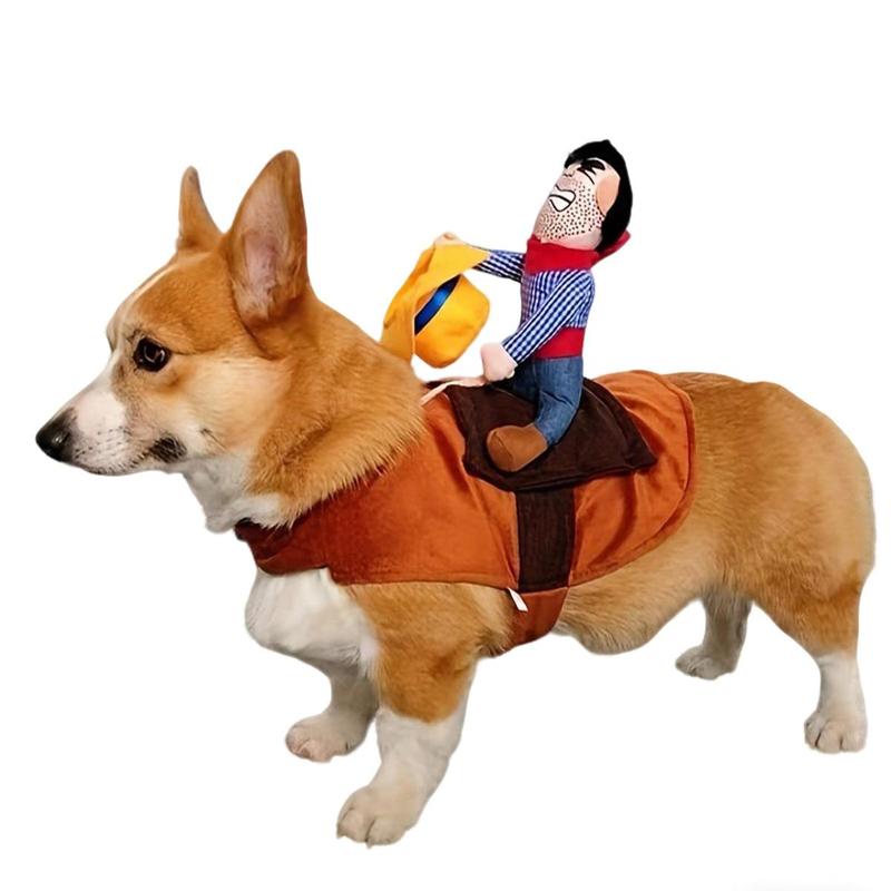 Matador Bullfighter Pet Costume Set with Hat – Adjustable Plush Dog & Cat Outfit