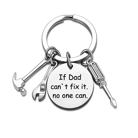 Father's Day Keychain, Fashion Accessory with Hammer, Wrench, Screwdriver - Fathers Day Gift Ideas, Gifts for Him
