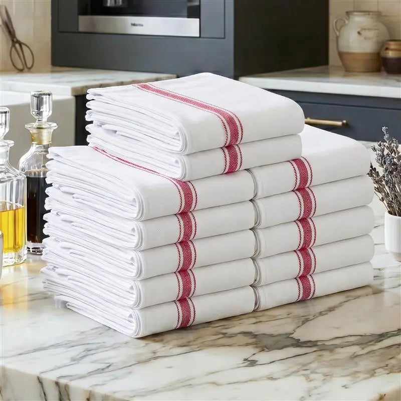Utopia Towels 12-Pack Cotton Kitchen Dish Towels - Ultra Absorbent & Lint-Free