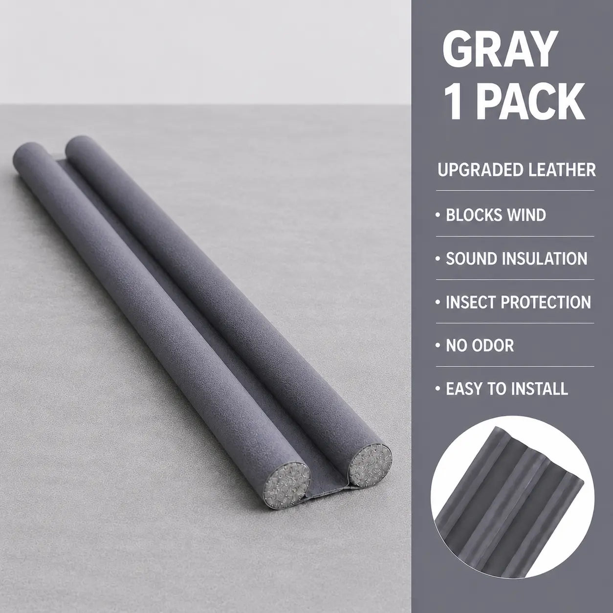 Under Door Draft Stopper | Bottom Sealing Strip & Noise Blocker (1 Count)