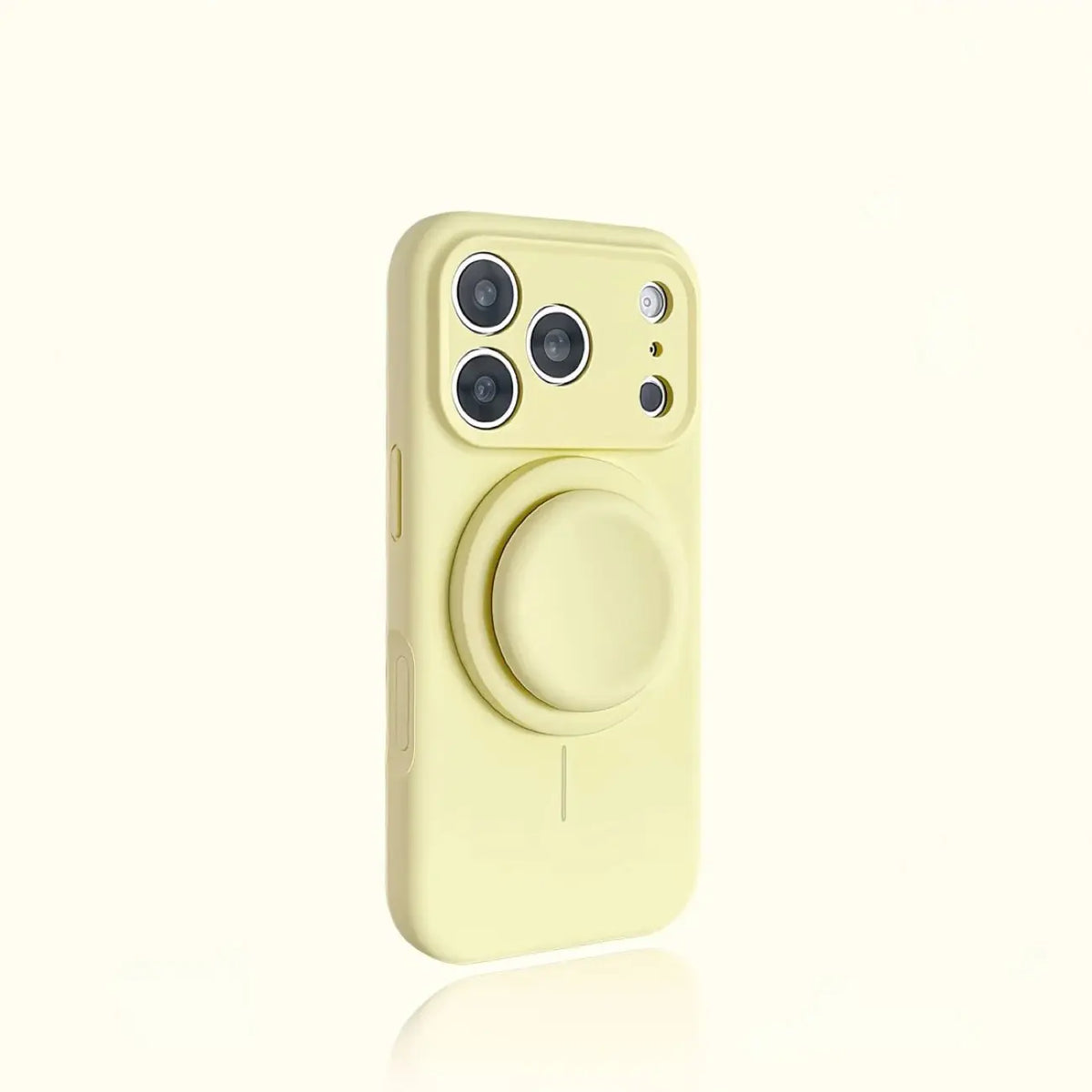 Magnetic Stand Liquid Silicone Full Coverage Phone Case with AI Capture Button for iPhone 18 Pro Max