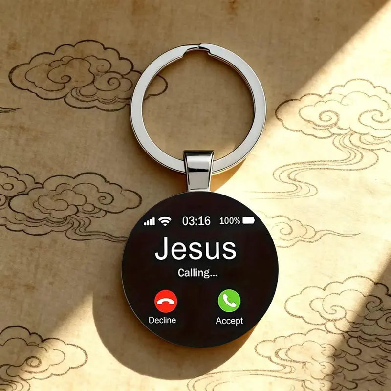 Jesus Calling Christian Key Ring – Inspirational Faith Gift & Religious Reminder