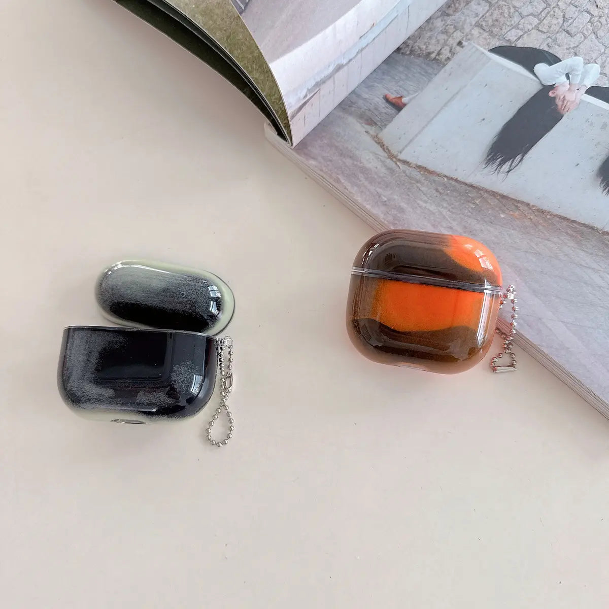Luminous Quicksand AirPod Case for AirPods 1/2/3/4/Pro 2/3 - Shock Absorbing and Protective