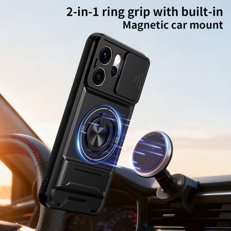 Mecha Push Window Magnetic Case for iPhone & Samsung S26 – Military Grade Shockproof Cover