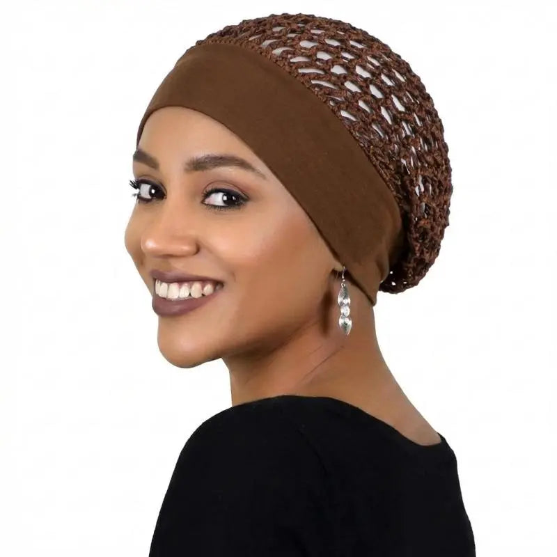 3-Piece Stretchy Wide-Edge Sleeping Bonnet Set – Soft Satin Hair Protection Cap