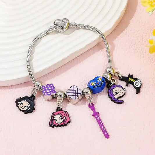DIY K-Pop Bracelet | Cute Anime Jewelry Gift for Daughter | Fashion Accessory for Kids & Adults | DIY-Friendly Bracelet for Women & Men