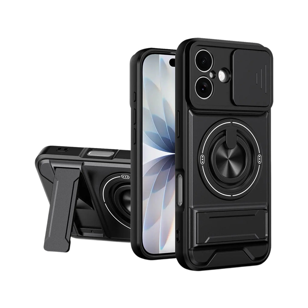 Mecha Push Window Magnetic Case for iPhone & Samsung S26 – Military Grade Shockproof Cover