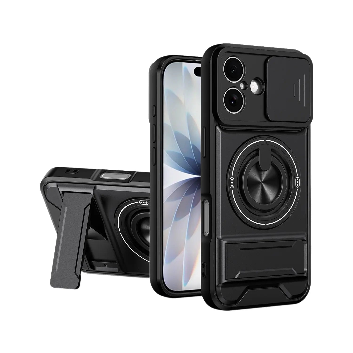 Mecha Push Window Magnetic Case for iPhone & Samsung S26 – Military Grade Shockproof Cover
