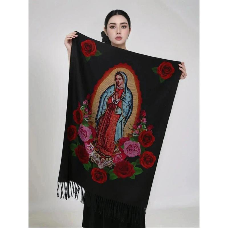 Sports & Outdoor Breathable Floral Print Hijab Scarf – Sweat-Wicking All-Season Head Wrap