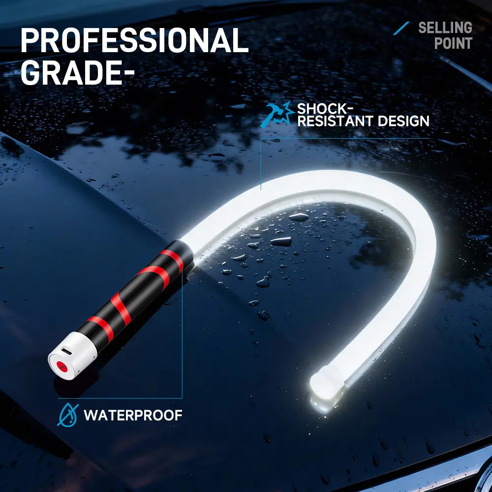 Bendable LED Flashlight Stick - 31" Flexible Design, 7-Hour Long Battery Life, High Lumens for Off-Road, Garage Mechanics, and Hard-to-Reach Areas Like Engine Bays