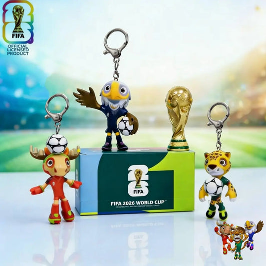 FIFA 2026 World Cup Mascot Keychain Set | Official Licensed | Car Key Accessory