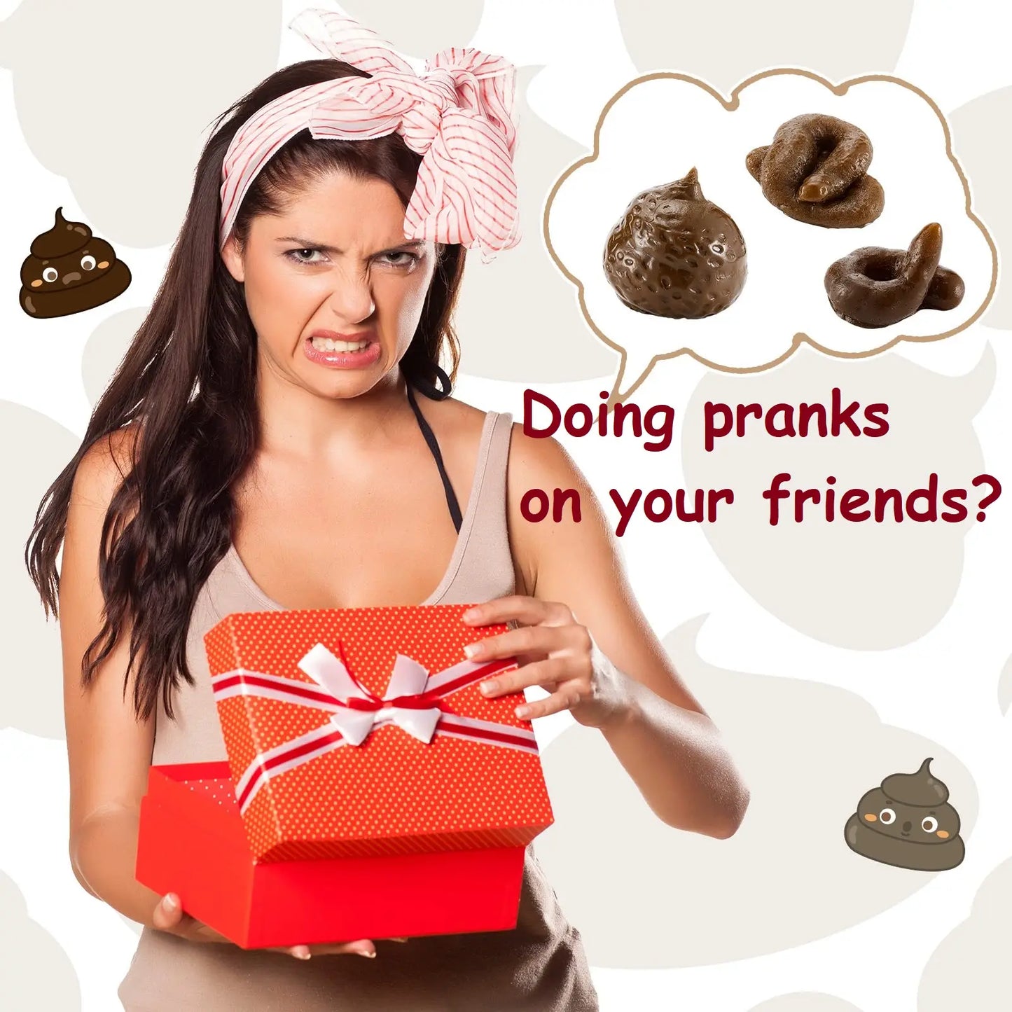 Fake Poop Prank Props – Realistic Funny Gag Gift for Office, Pet & Party Pranks