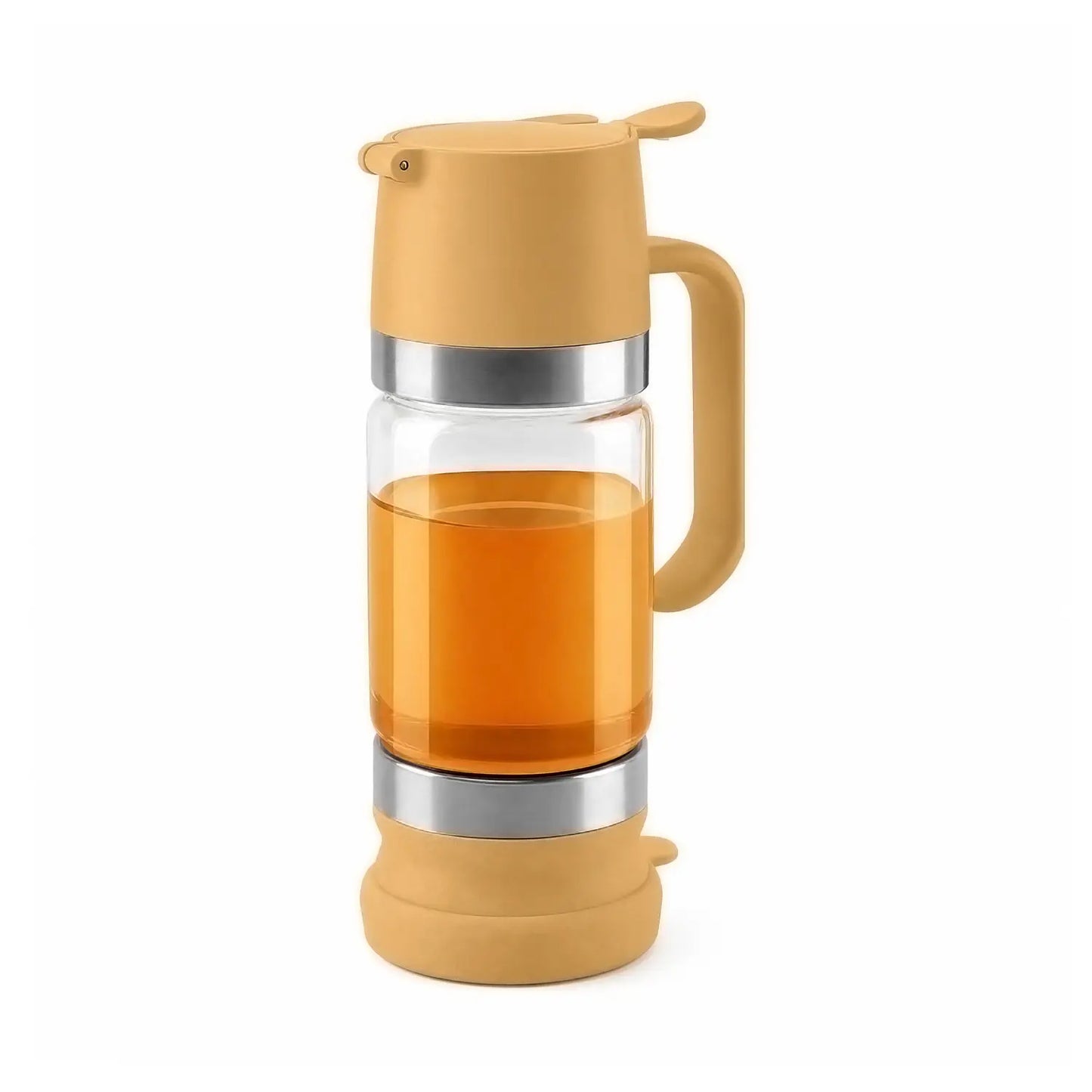 No-Drip Glass Honey Dispenser with Trigger Handle