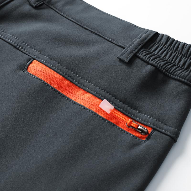 Men's Waterproof Fleece Lined Thermal Pants with Zip Pockets for Cold Weather Hiking