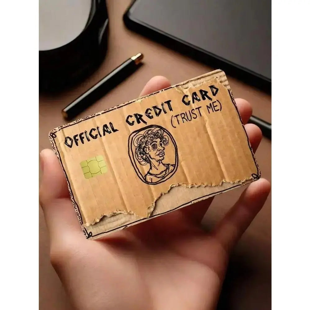 Official Credit Card Trust Me Vintage Coin Debit Card Sticker – Funny Brown Credit Card Skin