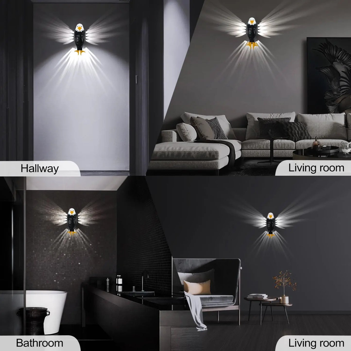 Magnetic Eagle LED Wall Light