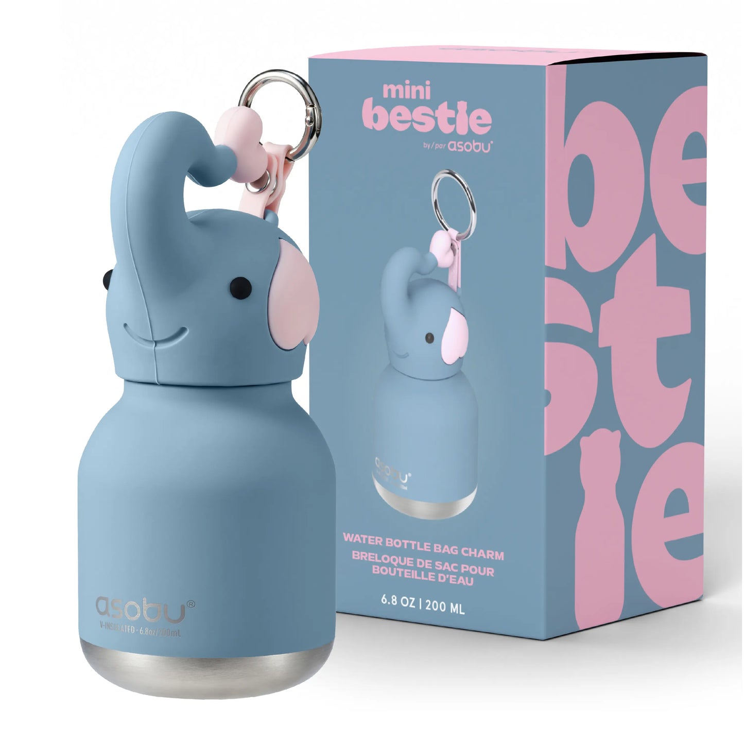 Mini Duck Insulated Water Bottle – Cute Portable Thermos Cup with Keychain Strap
