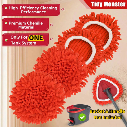 Chenille Duster Replacement Heads for O-Cedar Mop, Long-Handle Dry Cleaning Refills