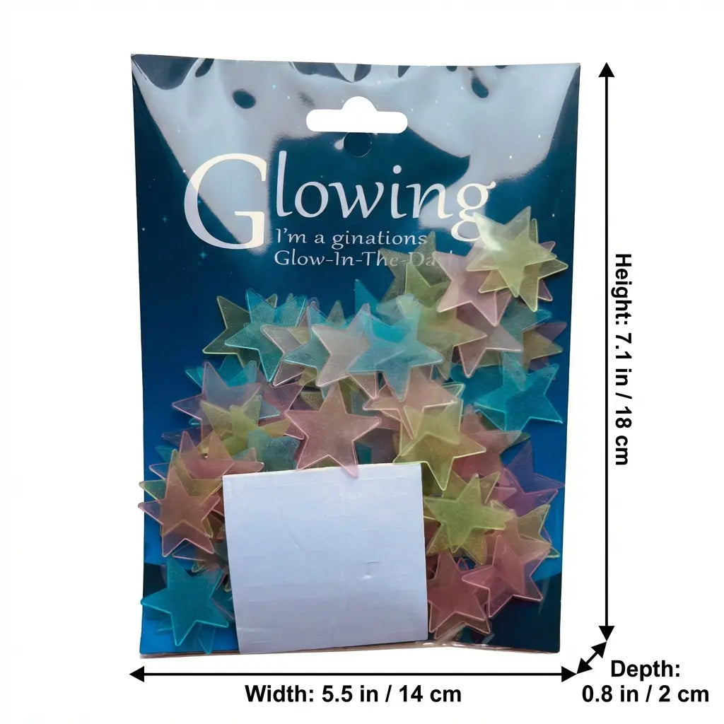 100-300pcs Glow in the Dark Stars - Luminous Ceiling & Wall Stickers for Kids Room