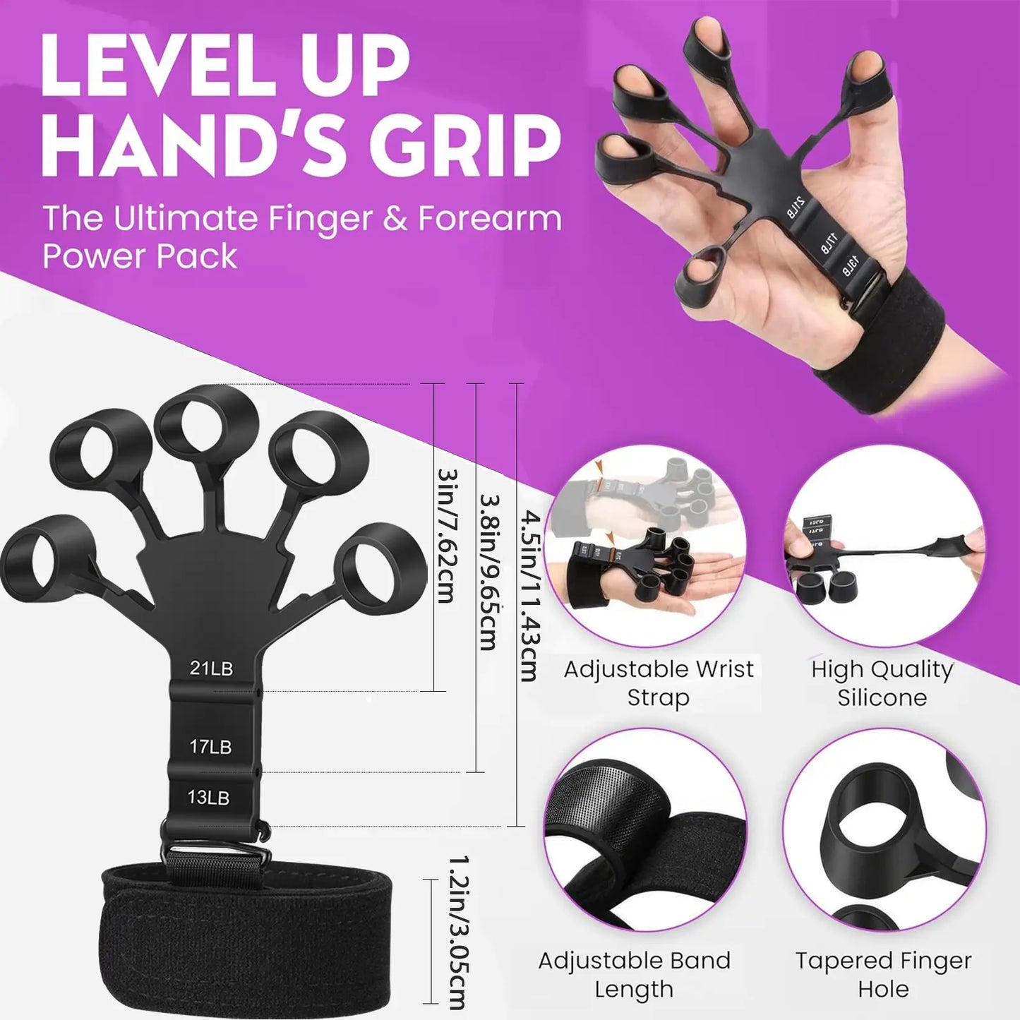 Weak Grip? Fix It with Pro Grip Trainer | 10-130 lbs Resistance